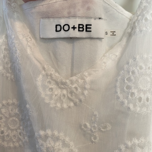 do + be white embroidered romper - Picture 2 of 3